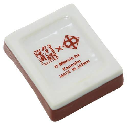 Miffy Kutani Ware Chopstick Rest, Akae Red Painting Japanese Ceramic Tableware 211348