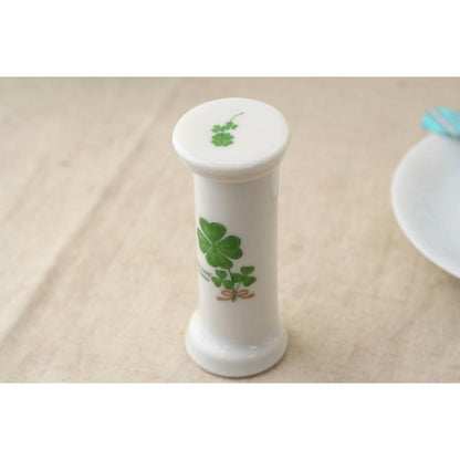 Cerapockke Ceramic 3-Minute Hourglass Seto Ware (Made in Japan) Four-Leaf Clover Tea Timer