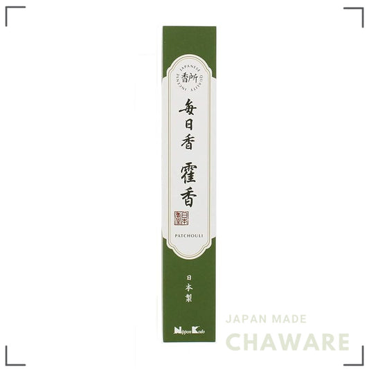 Mainichiko by Nippon Kodo Patchouli Incense Sticks 30pcs with Holder - Japanese Scented Incense