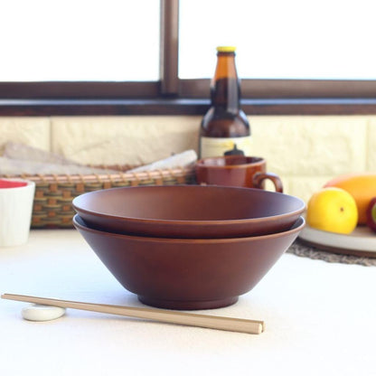 Cerapockke 21cm Japanese Mino/Seto Resin Ramen Donburi Noodle Bowl for Udon Soba Somen