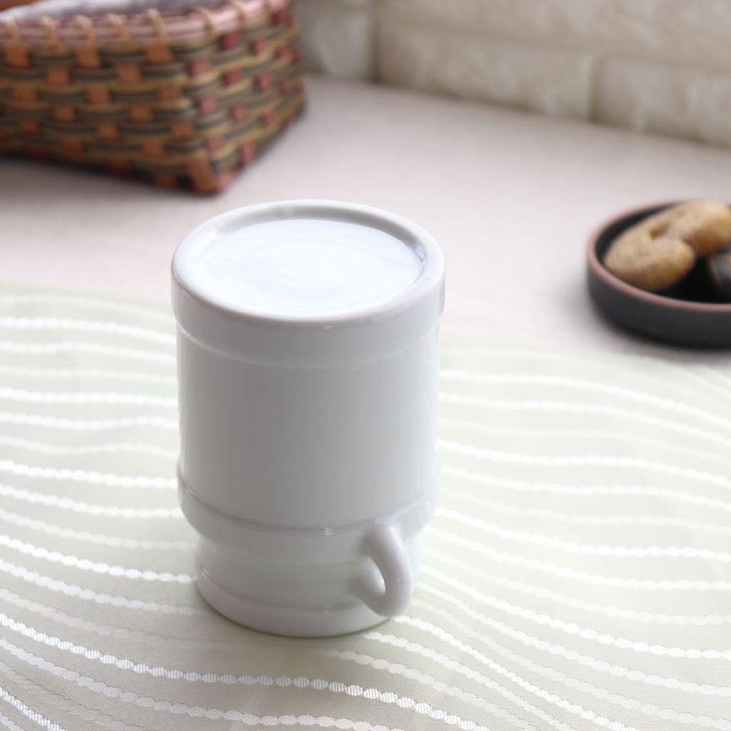Cerapockke White Garden Seto Ware Ceramic Spoon Container - Made in JP Teaspoon & Chopstick Holder