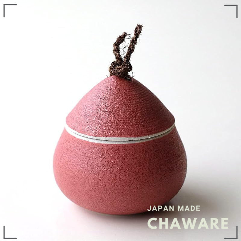 Small Seto-Yaki Ceramic Incense Burner with Lid — Cute Japanese Pottery Home Decor & Gift