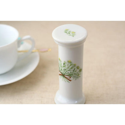 Cerapockke Cute Ceramic 3-Minute Chamomile Hourglass Tea Timer - Seto-Yaki Japan, Floral Gift