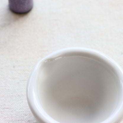 cerapockke 40ml Ceramic Mortar & Pestle - Japan Mino/Seto for DIY Cosmetics, Aroma & Herb Grinding