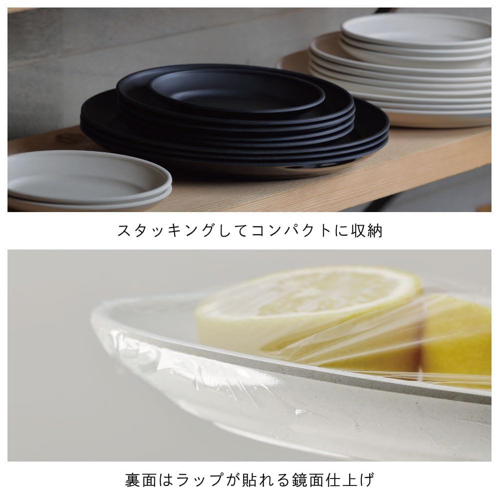 ideaco Showa Grill Oval Plate — S/M/L Sizes (Coconut White, Black)