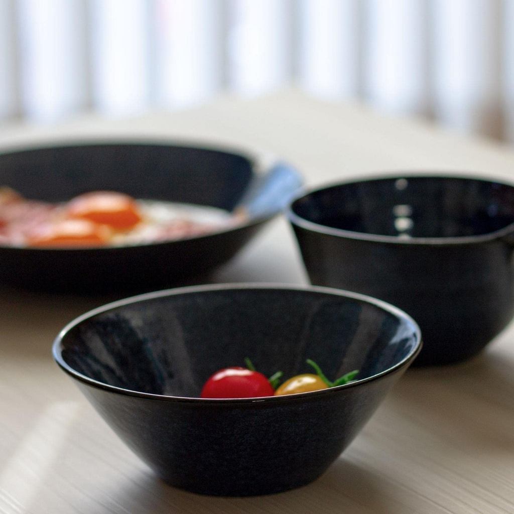 Aito Seisakusho "Natural Color" 6-Piece Mino Ware Dinnerware Set for One – Dishwasher & Microwave Safe, Made in Japan