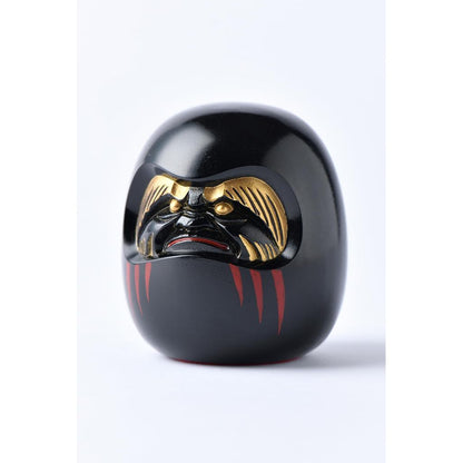 Gingado Black Daruma Lucky Ornament Takaoka Copperware Zen Master Engaku Daishi Made in Japan