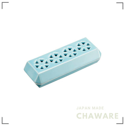 Sunmany Compact Arita Porcelain Incense Holder - Japanese-Made Ash Tray for Incense, Altar