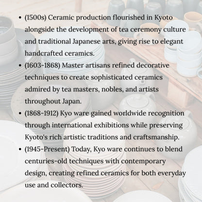 Kyo-yaki Kiyomizu-yaki Matcha Bowl Aokō Tenmoku Blue Japanese Tea Ceremony Chawan 12cm Made in Japan