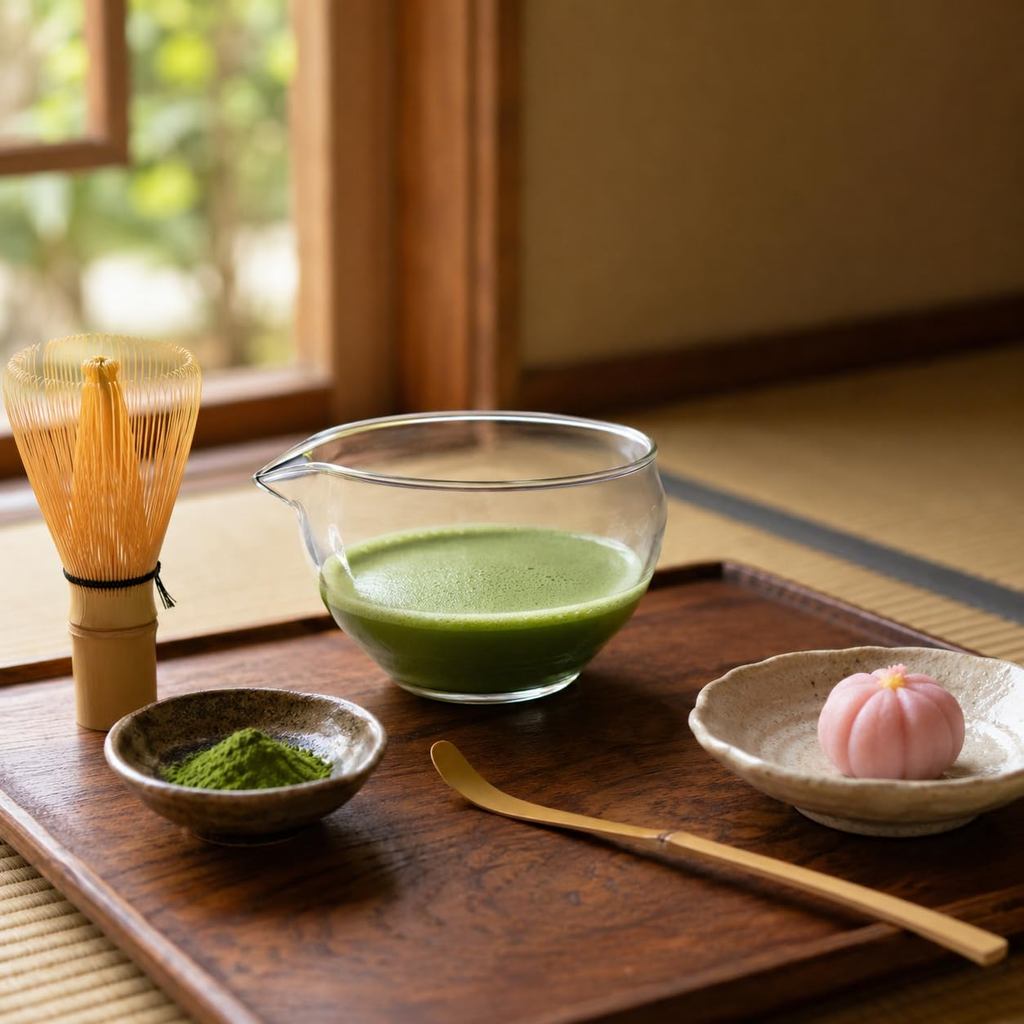 MiniMood 600ml Heat-Resistant Glass Spouted Bowl, Tea Pitcher, Matcha, Sauce Holder