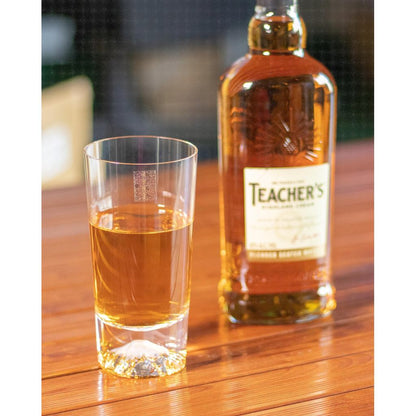 Authentic Tajima Glass Mt. Fuji Tumbler, Handmade in Japan, Coaster Included, Beer Sake Whisky Gift