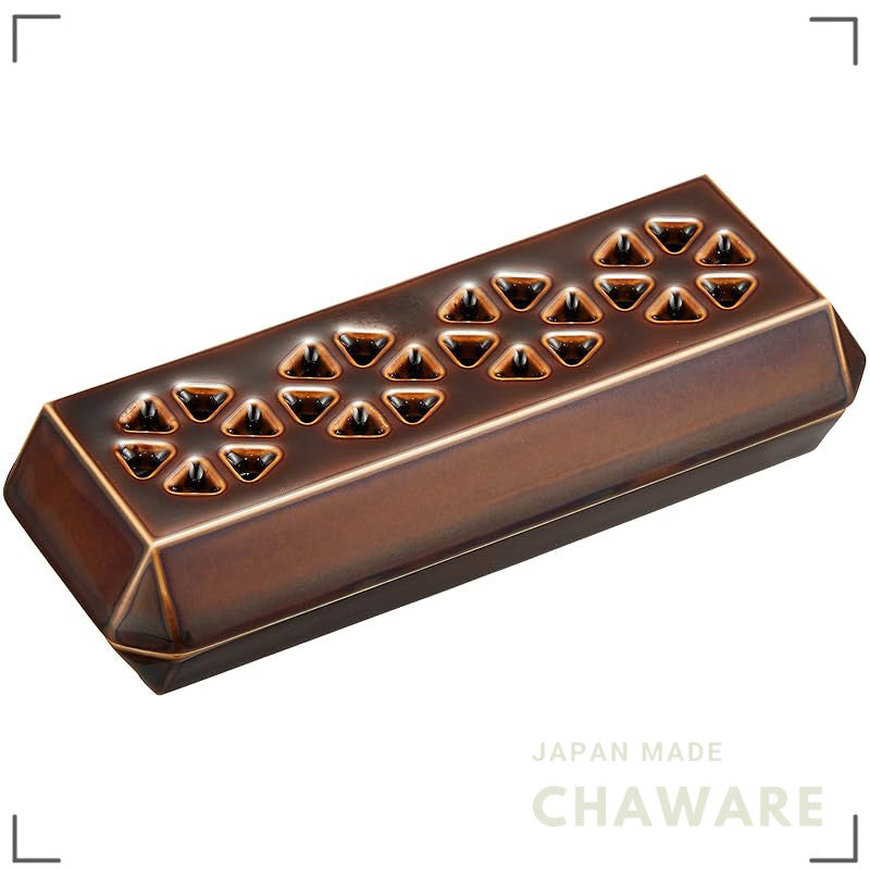 Sunmany Compact Arita Porcelain Incense Holder (Flat Style) - Made in Japan, Easy-Care, Stylish