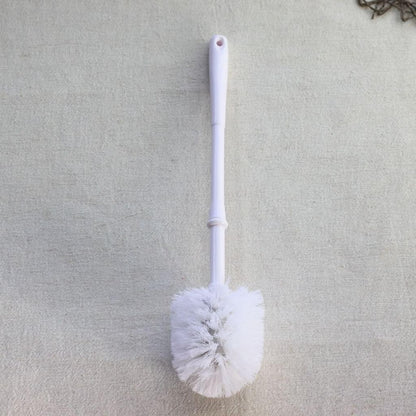 cerapockke Japanese Mino/Seto Ceramic Toilet Brush & Porcelain Holder, 2-Piece Toilet Cleaning Set