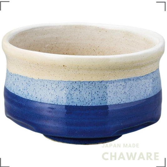 Ale-net Mino-yaki Ceramic Matcha Bowl (13×8 cm) – Japanese Tea Ceremony Chawan, Iridescent Glaze (Multiple Colors)