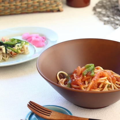 Cerapockke 21cm Japanese Mino/Seto Resin Ramen Donburi Noodle Bowl for Udon Soba Somen