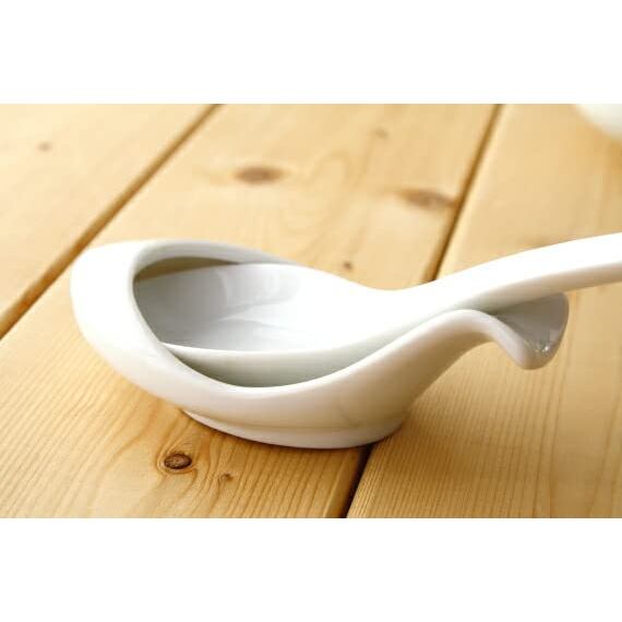 cerapockke Small Seto-yaki Ceramic Chinese Soup Spoon Rest - Made in Japan, Tableware Accent

(92 characters)