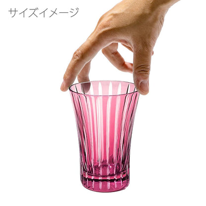 NEW TABLEAU Official Edo Kiriko Tumbler Red Gold TB5269R-20 Made in Japan Gift Box Birthday Gift