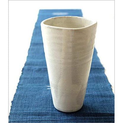 Seto-Yaki Ceramic Vase - Stylish, Cute Japanese-Style Flower Pottery Made in Japan, Handmade Roku