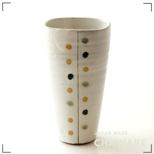 Seto-Yaki Ceramic Vase - Stylish Cute Japanese Wafu Flower Pottery Made in Japan Handmade Roku