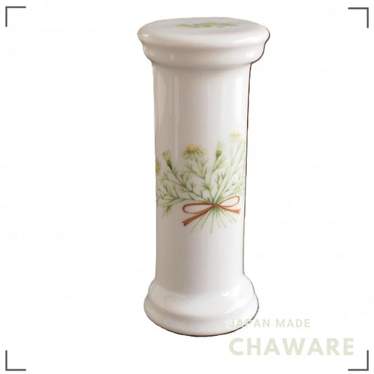 Seto Ware Ceramic 3-Minute Hourglass – Made in Japan, Floral Design (Lavender / Chamomile / Clover / Rose), 4cm × 10cm