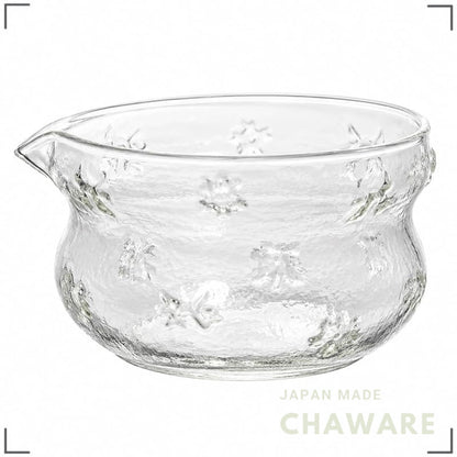 MiniMood 450ml Heat-Resistant Glass Pouring Bowl, Spouted Tea Pitcher, Japanese Tea, Matcha