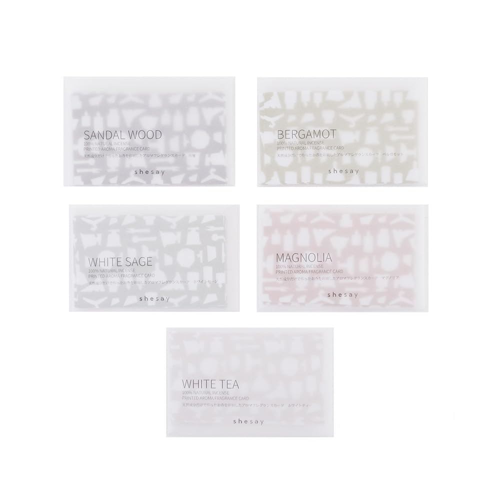 shesay Japanese Natural Incense Fragrance Message Card