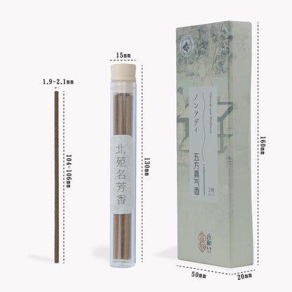 100% Natural Incense Sticks – 10.5cm (Approx. 50) Low-Smoke, Additive-Free with Holder – Agarwood, Sandalwood & Kampo Herbal Blends – Chemical-Free, Pregnancy/Baby/Pet Friendly Indoor Purification
