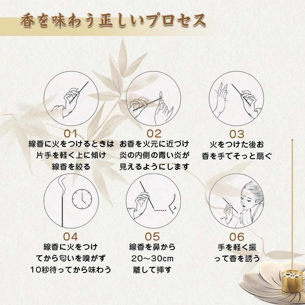 Sakura Incense Stick Holder Set - Japanese Zen Ash Catcher Tray, Minimalist Home Decor, 4pcs