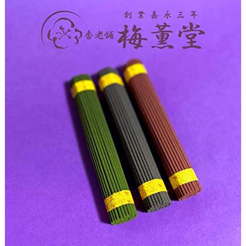 Baikundo Japanese Incense 3-Pack Awaji – Sandalwood, Agarwood Kyara, Natural Home & Altar