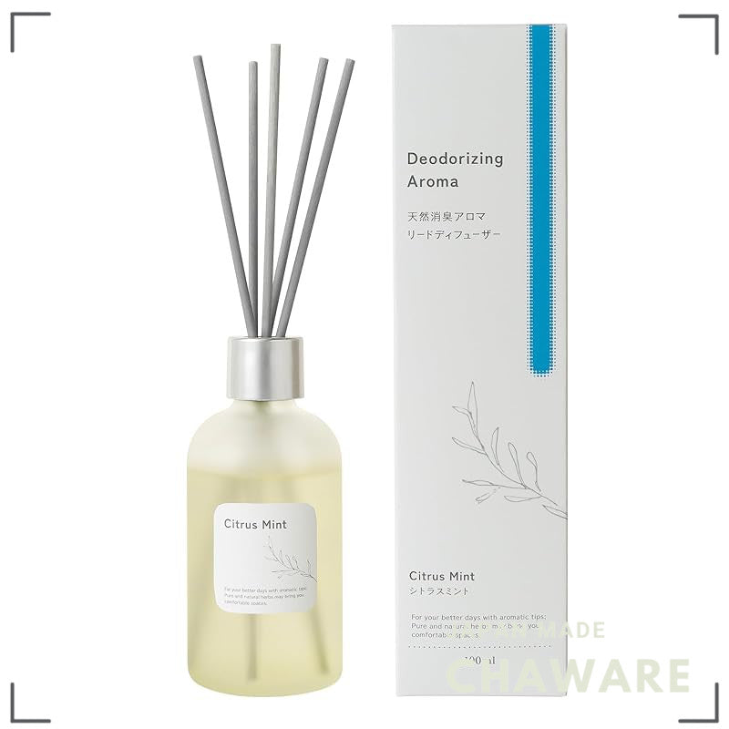 Tree of Life Natural Deodorizing Reed Diffuser Citrus Mint 100ml - Toilet Bathroom Air Freshener