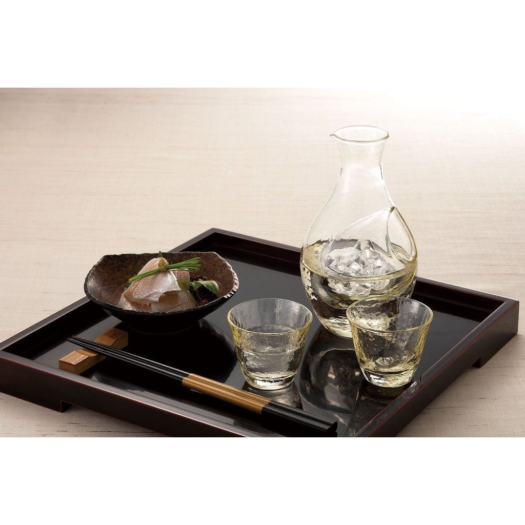 Toyo Sasaki Glass Japanese Sake Glass Collection Takasegawa Amber Cold Sake Set G604-M72