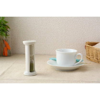 Cerapockke Ceramic 3-Minute Hourglass Seto Ware (Made in Japan) Four-Leaf Clover Tea Timer