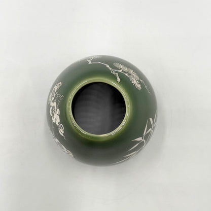 Ceramic Matcha Whisk and Whisk Holder Set (Green and Cherry Blossom)