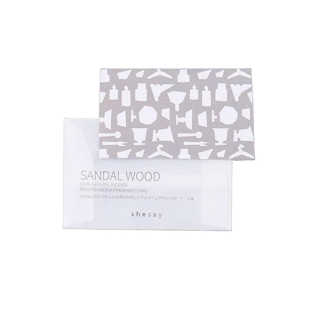 shesay Japanese Natural Incense Fragrance Message Card