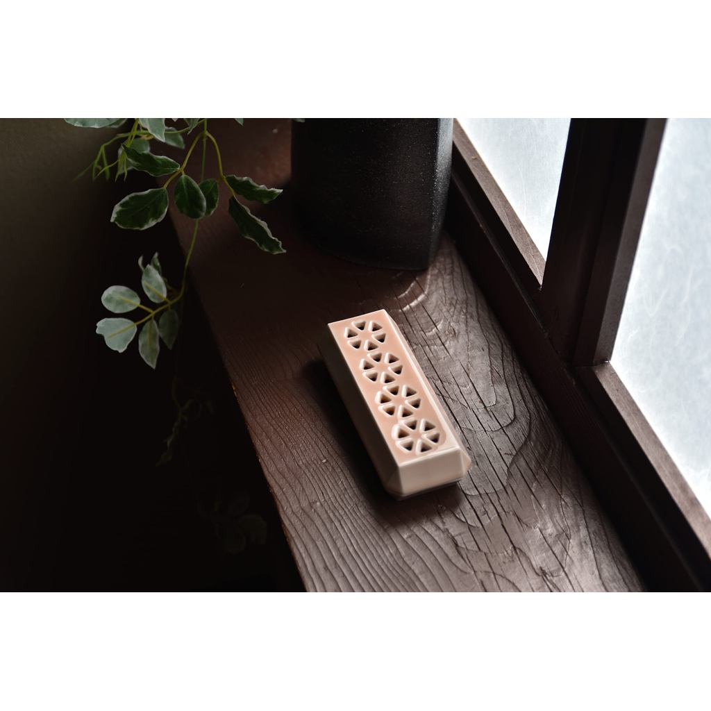 Sunmany Arita Porcelain Incense Tray Holder - Made in Japan Compact Incense Plate for Buddhist Altar