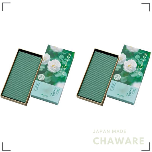 Nippon Kodo Kataribe White Rose Incense Sticks – Low Smoke, Approx. 100g