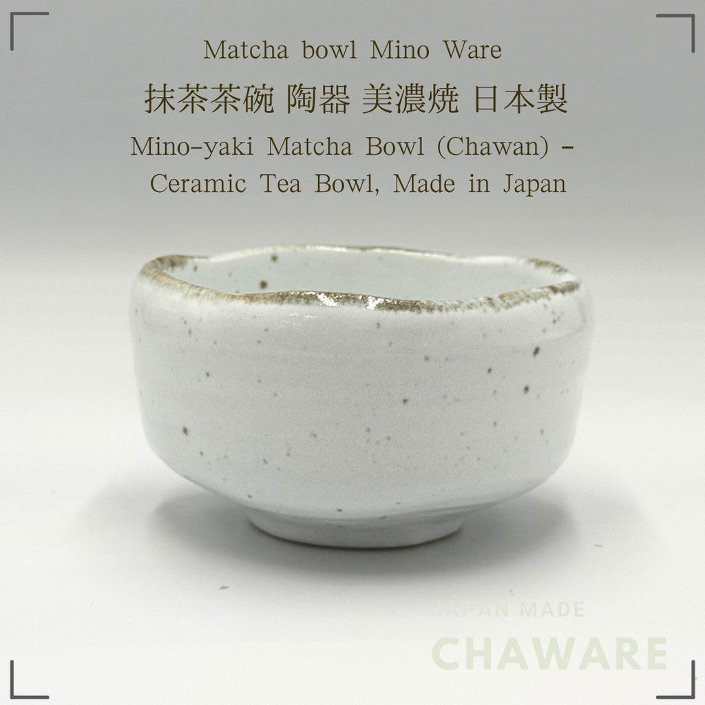 Ale-net Mino-yaki Matcha Bowl (Chawan) – Ceramic Tea Bowl, Made in Japan, Assorted Glazes