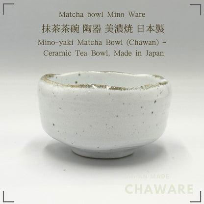 Ale-net Mino-yaki Matcha Bowl (Chawan) – Ceramic Tea Bowl, Made in Japan, Assorted Glazes