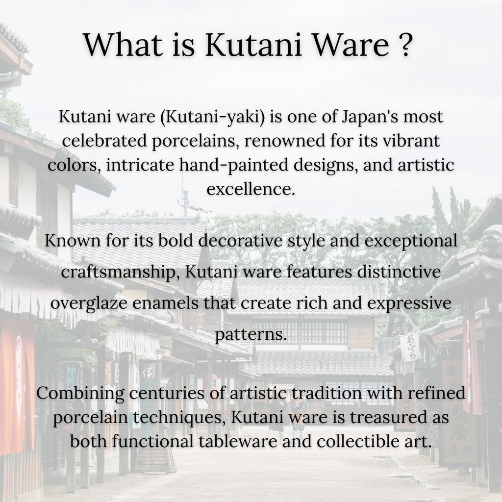 Waza no Kura Kutani Ware Iroe Fuyo Matcha Bowl Ceramic Tea Bowl Made in Japan 11.8cm Gift Box