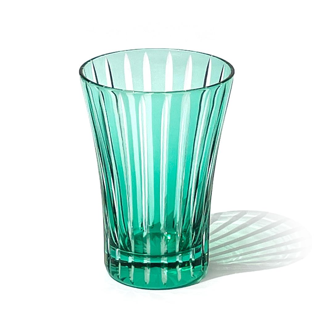 NEW TABLEAU Edo Kiriko Green Tumbler Diamond Pattern TB5269G-20 Made in Japan Gift Box