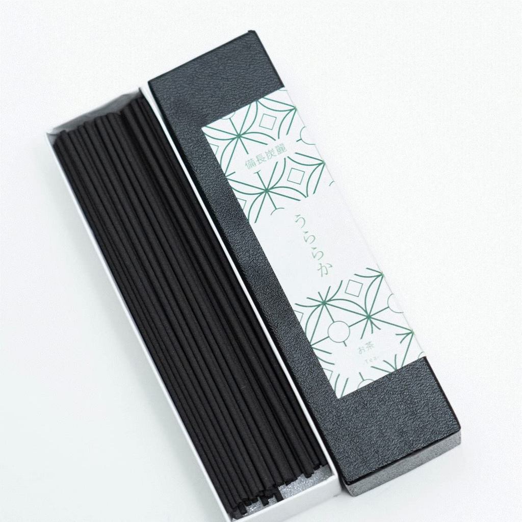 Baikundo Binchotan Rei "Uraraka" Natural Low‑Smoke Japanese Incense Sticks – Made in Awaji, Dye‑Free & Preservative‑Free – For Home, Altar & Gifts (Assorted Scents)