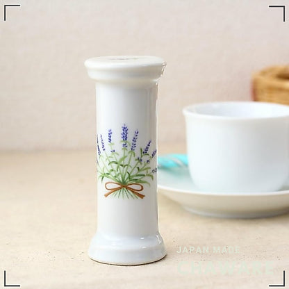 cerapockke Ceramic 3-Minute Lavender Hourglass Tea Timer - Seto-Yaki Japan-Made Floral Souvenir