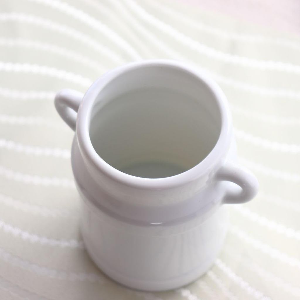 Cerapockke White Garden Seto Ware Ceramic Spoon Container - Made in JP Teaspoon & Chopstick Holder