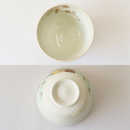 Kyo-yaki Kiyomizu-yaki Matcha Bowl “Kyo Hina” Japanese Tea Ceremony Chawan with Box Made in Japan
