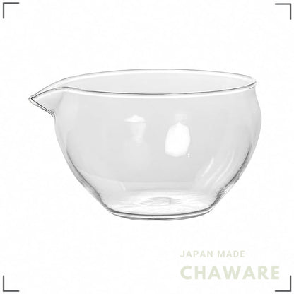 MiniMood 600ml Heat-Resistant Glass Spouted Bowl, Tea Pitcher, Matcha, Sauce Holder