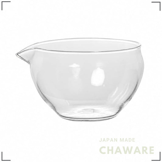 MiniMood 600ml Heat-Resistant Glass Spouted Bowl, Tea Pitcher, Matcha, Sauce Holder