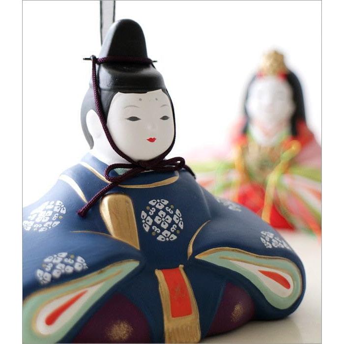 Seto Ceramic Hina Display - Elegant Imperial Couple Figurine for Hinamatsuri Made in Japan
