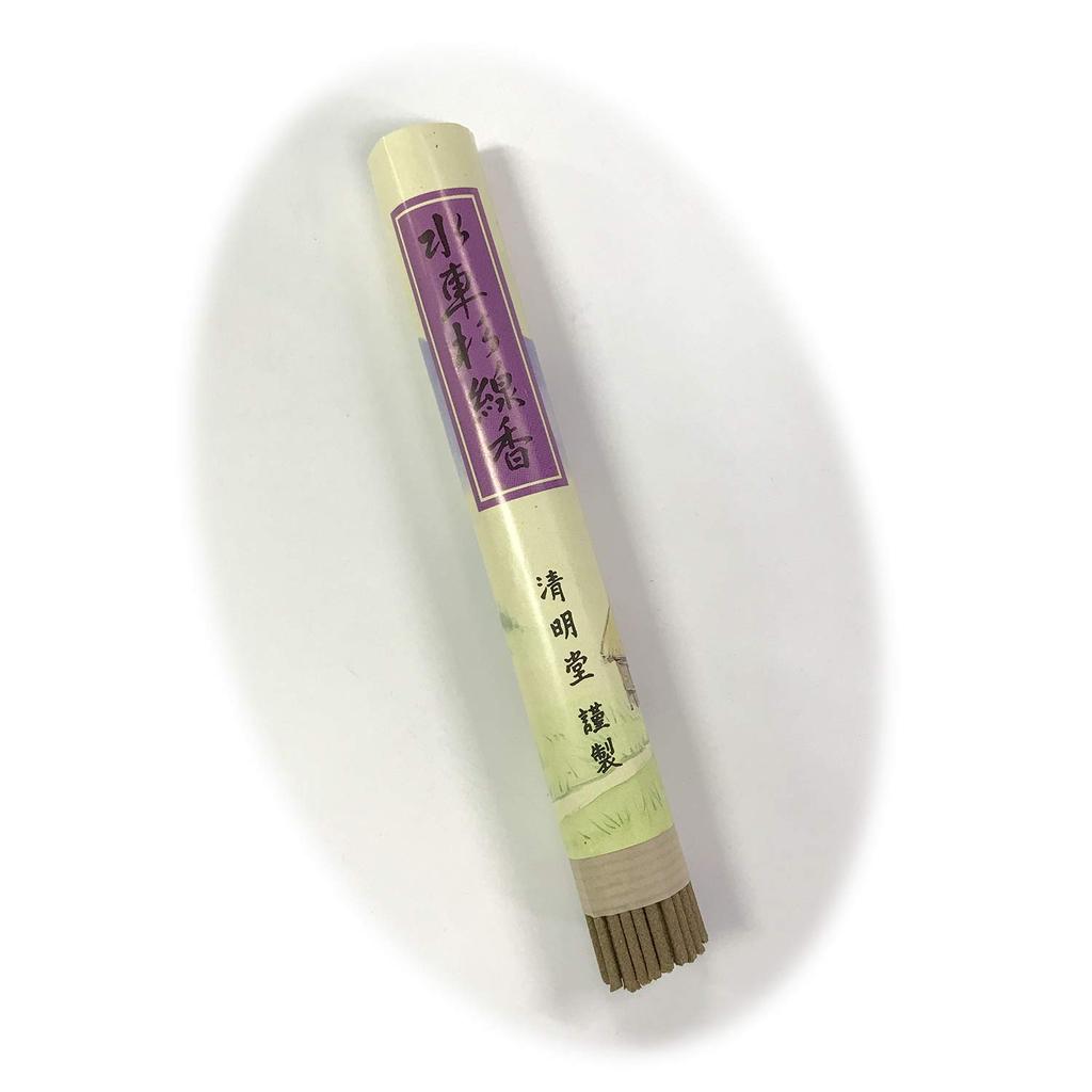 Waterwheel Sugi Incense Sticks - Additive-Free, 100% Japanese Cedar Leaves, Made in Japan (1 Pack)