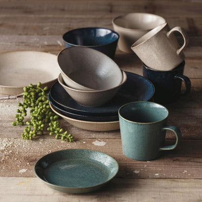 Aito Seisakusho "Natural Color" 6-Piece Mino Ware Dinnerware Set for One – Dishwasher & Microwave Safe, Made in Japan