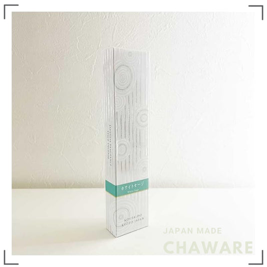Kousendo Hyakurakou White Sage Incense Sticks Kyoto Japan Low Smoke Aroma Gift Memorial Offering